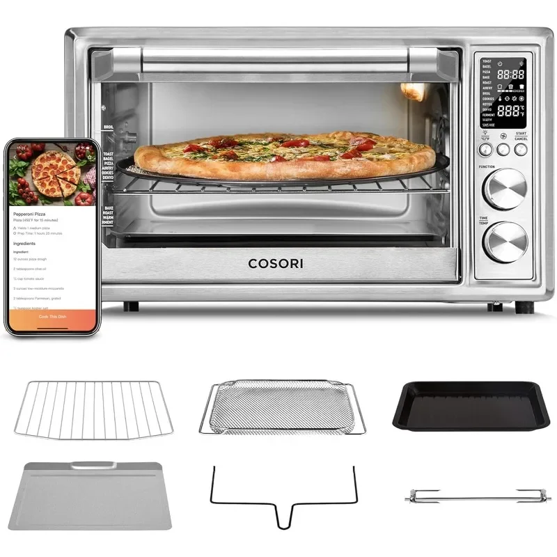 COSORI Smart 13-in-1 Air Fryer Toaster Oven Combo with digital interface