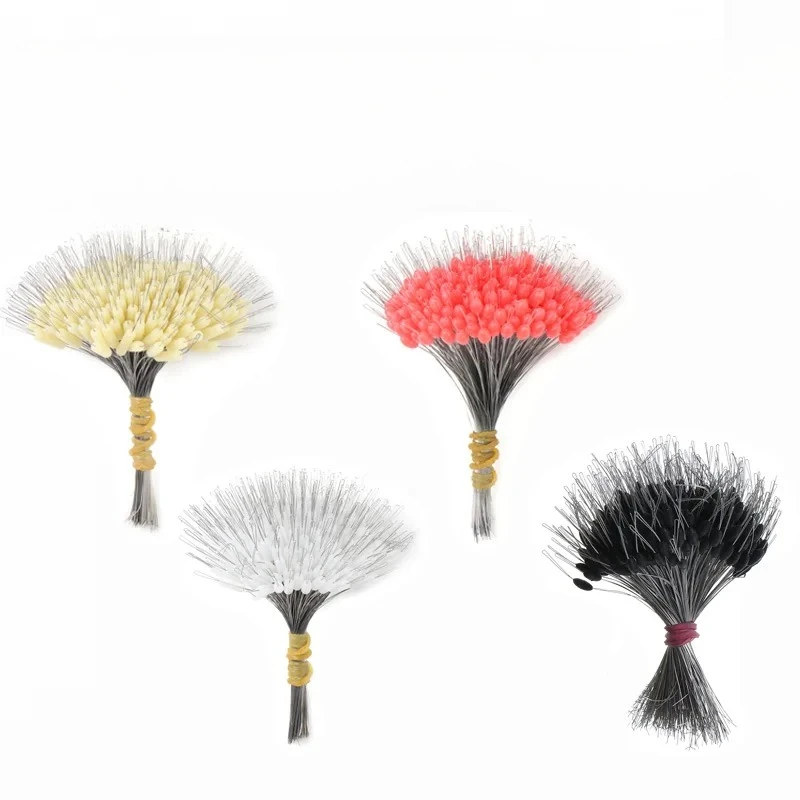 300 stoppers silicone ovales anti-dérive résistance ligne pêche professionnelle flotteurs
