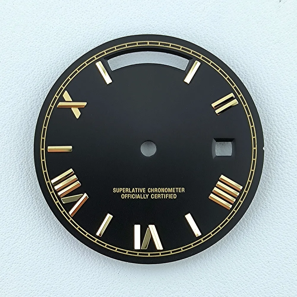 Custom Green Luminous Watch Dial - 31mm Dial for Miyota Movements, Ideal for Watch Repair and Enhancement
