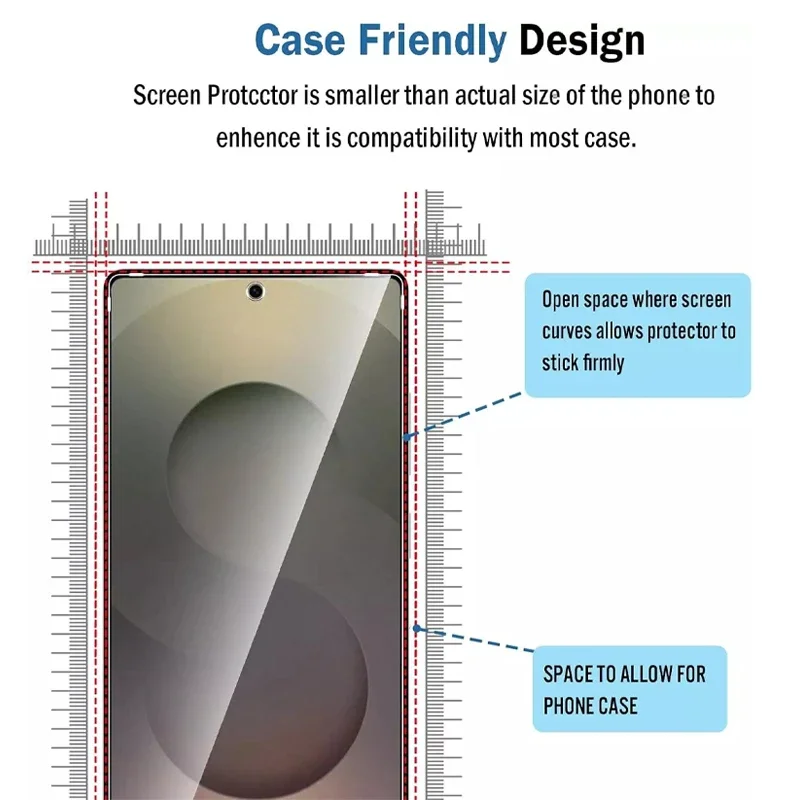 3-Pack 9H Premium Tempered Glass Screen Protectors with Fingerprint Unlock Support