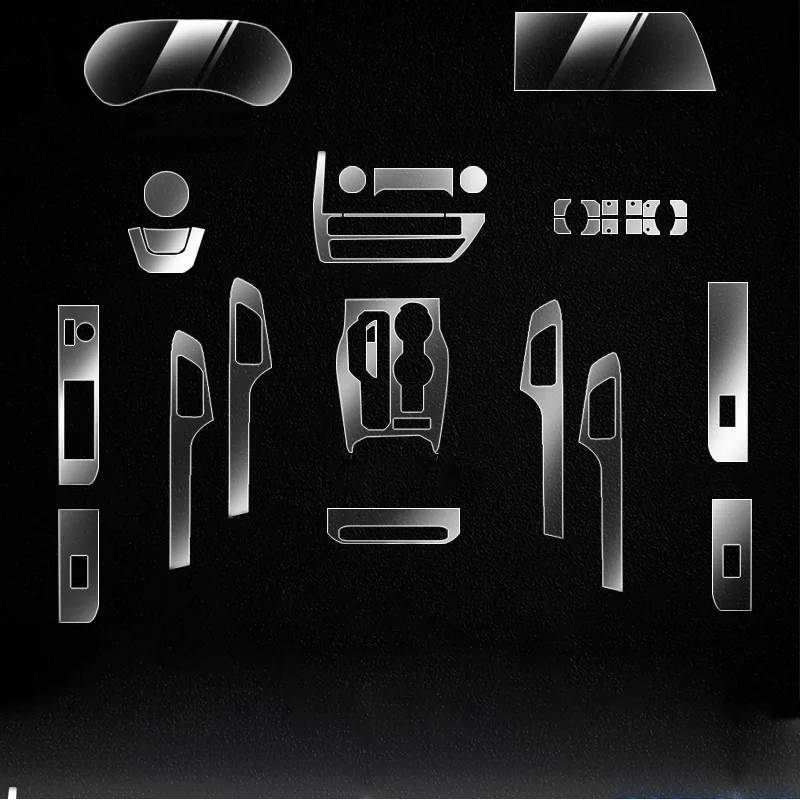 

Tpu Film for Toyota Highlander Crown Kluger 2021-2023 Car Protective Interior Sticker Center Console Gear Navigation Door Panel