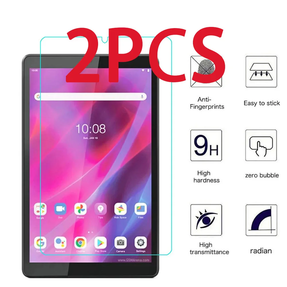 Protetor de Tela de Vidro Temperado para Lenovo Tablet Tab m8 2nd Gen Tb300fu Tb8505 8506 8705 m9 Tb-310fu xu