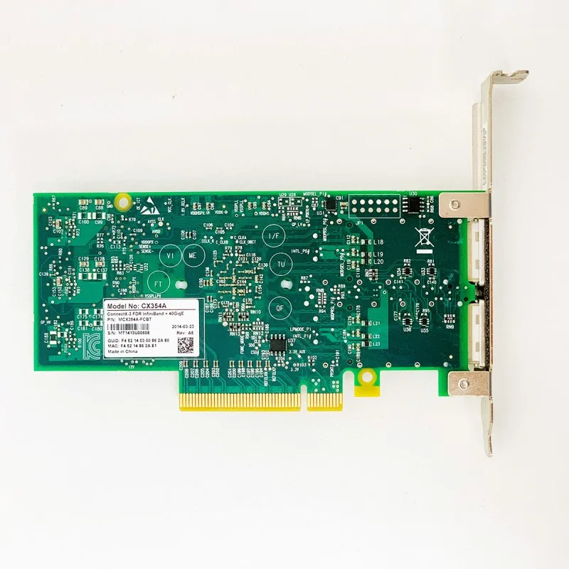 2枚Mellanox CX354A-FCBT ConnectX-3 40GbE Amazon | Mellanox ConnectX-3 CX354A デュアル 40GbE QSFP - MCX354A