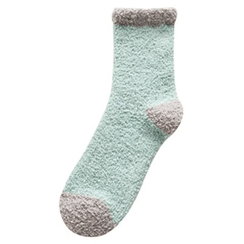 Plush Socks Women Winter Ladies Floor Slippers Socks Fluffy Warm Comfy Short Fuzzy Cozy Sock Female Sleeping Coral Fleece Good