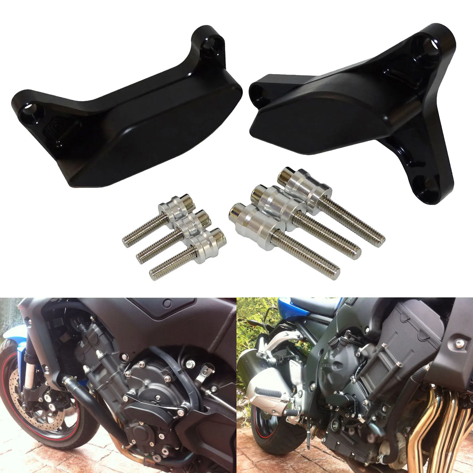 

WAASE For Yamaha Fazer FZ-1 FZ1N FZ1S FZ-8 N/S FZ8N FZ8S 2006-2020 Engine Stator Timing Cover Guards Crash Pad Sliders Protector