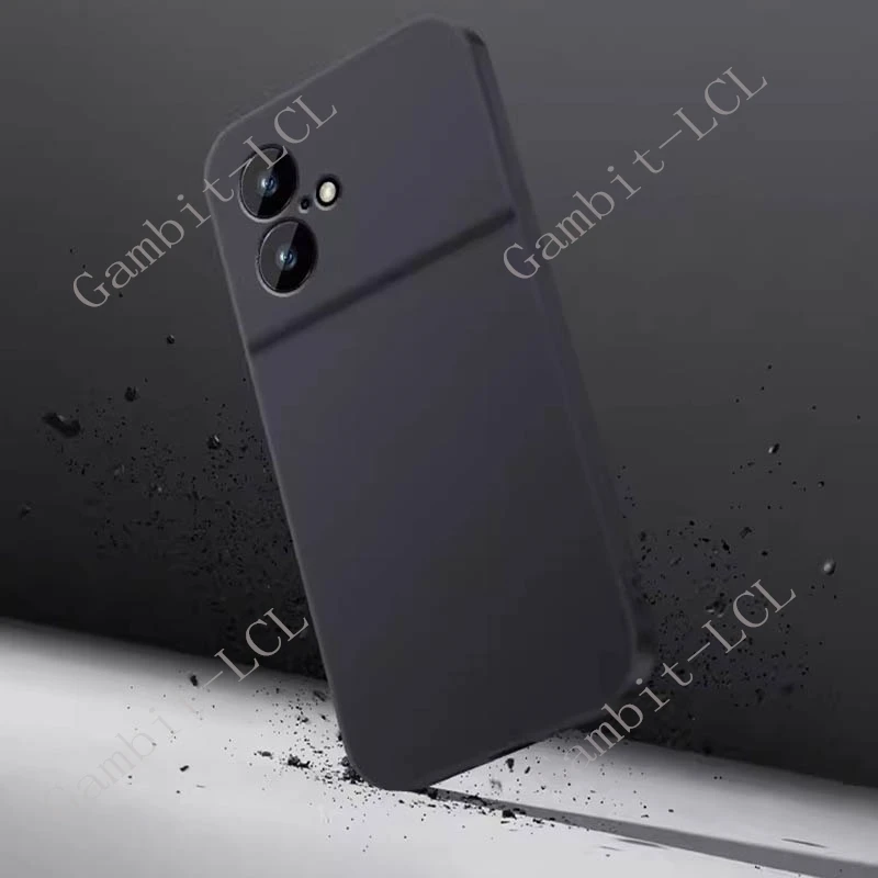 Premium Silicone Liquid Case with Skin Texture