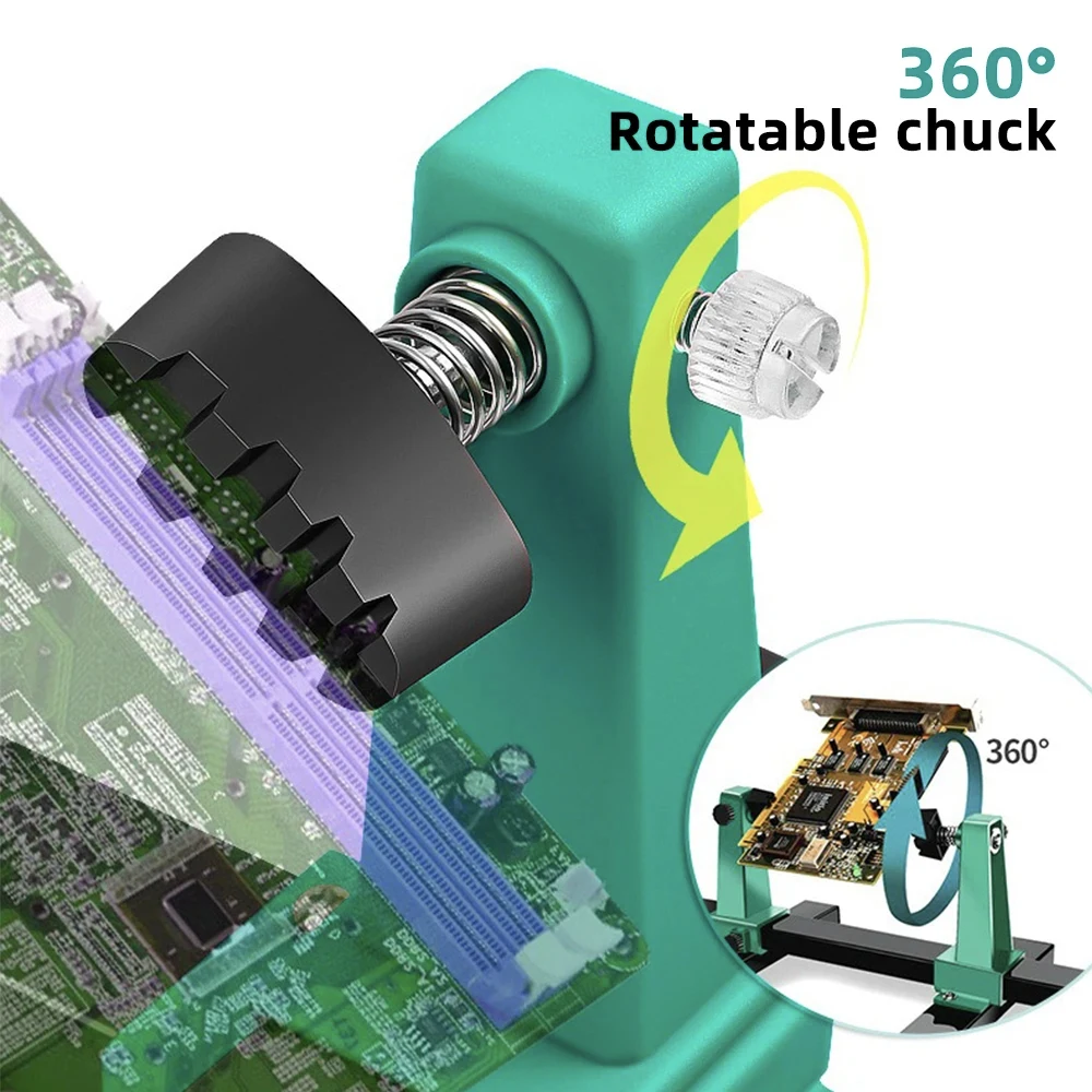 Circuit Board Welding Repairing Disassembly Fixture Adjustable MotherBoard Holder 360&deg; Rotation MainBoard Clamp Soldering Iron