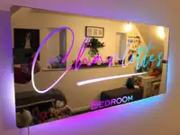 Personalized Name Mirror Light For Bedroom Flow LED Light Up Mirror for Wall  Christmas Valentine's Day Wedding Gifts - Image 2