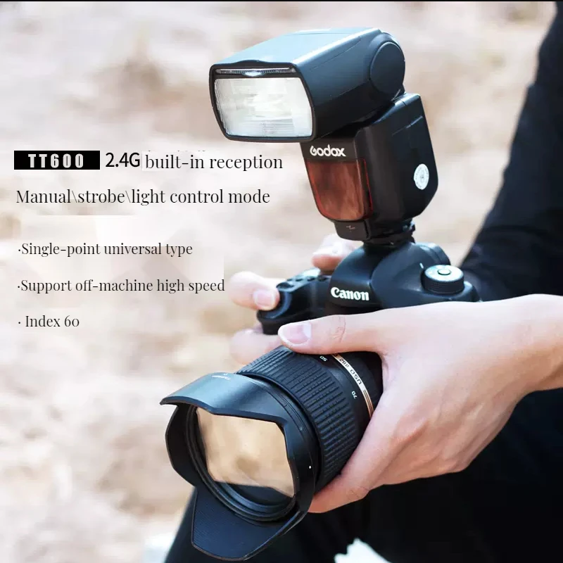 Camera flash Godox TT600 TT600S 2.4G Wireless GN60 Master/Slave For Canon Nikon Sony Pentax Olympus Fujifilm