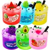 2.37oz Clear Jelly Cube Crunchy Slime kit Soft Watermelon Stretchy Non-Sticky DIY Crystal Mud Charms Slime Party Favors Gifts 1