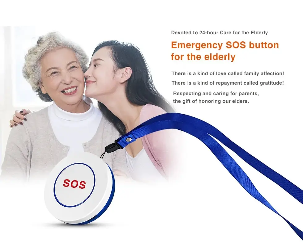 WiFi Panic Button for Elderly Senior Emergency Fall Alert Devices SOS Life Alarm