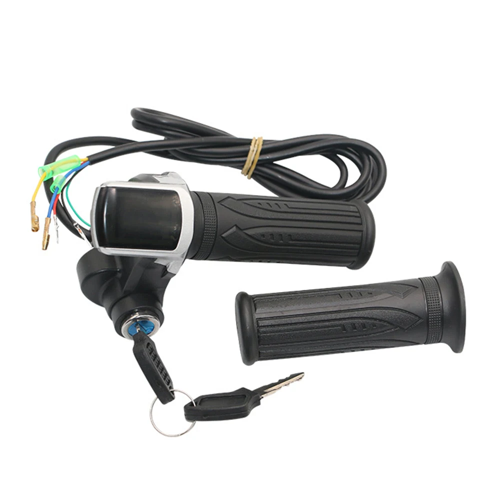24V/36V/48V Electric Bike Twist Grip Throttle with LCD Battery