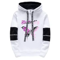 Manteau ample à capuche pour filles, mode urbaine, sweat-shirt à capuche avec lettres imprimées pour femmes, haute qualité Y2K, Style coréen, sweat-shirt à manches longues 2