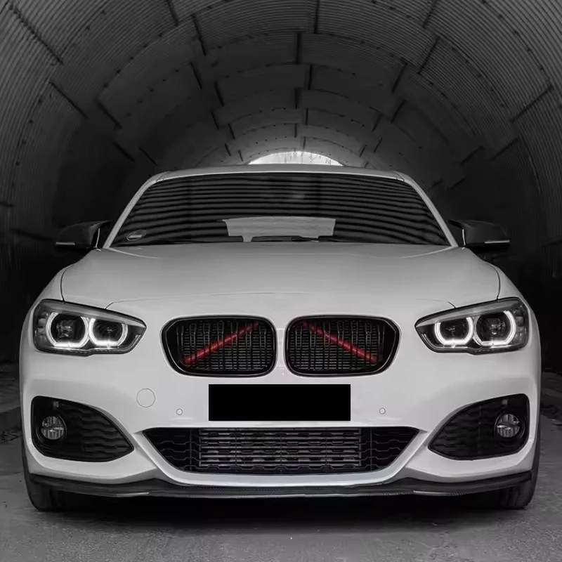 프론트 그릴 트림 스트립 2개, BMW 2 시리즈 그란 투어러 F46 2014-2021 2015 2016용 키드니 노즈 헤어 장식 베인 인서트