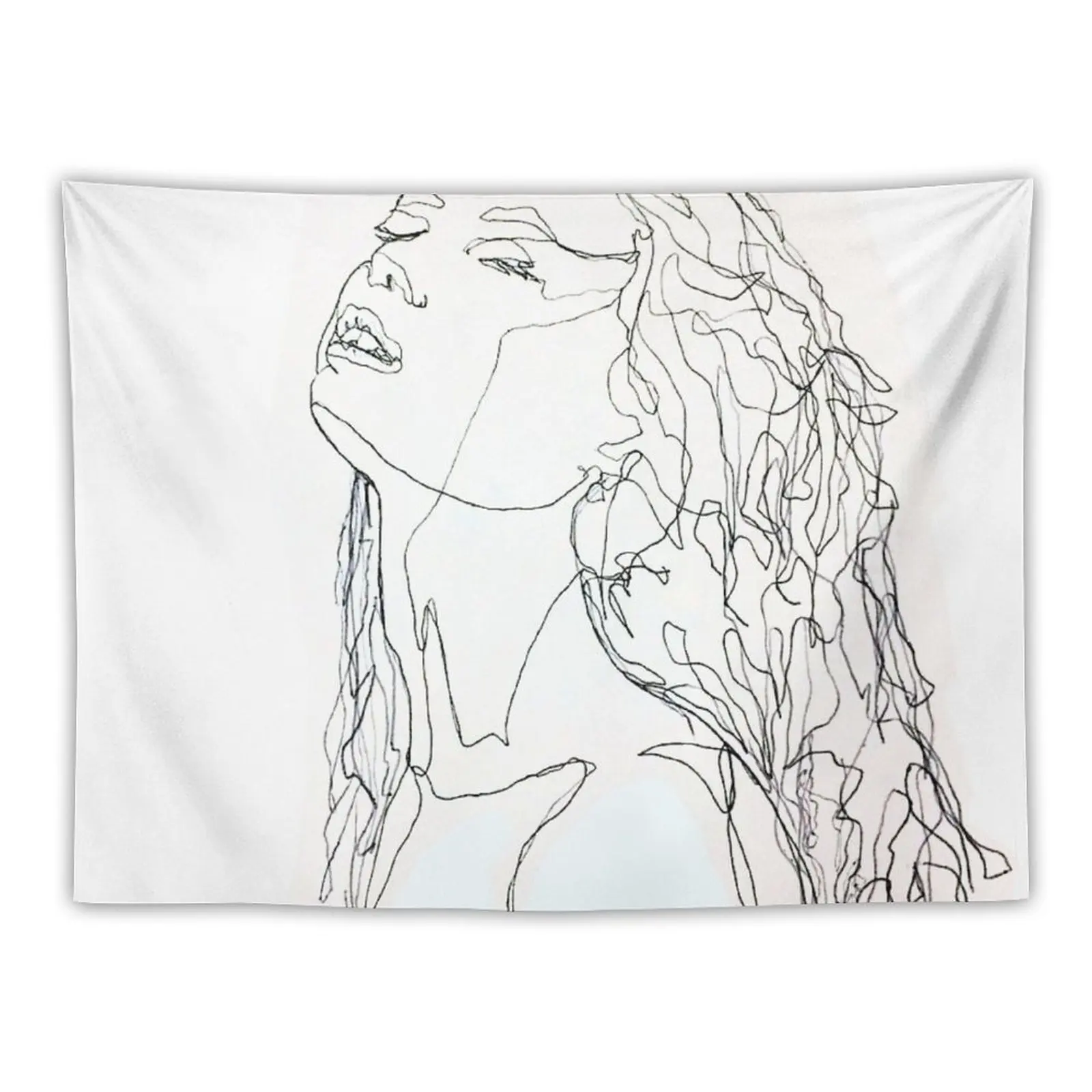 

One Line Girl Tapestry Wall Tapestry Wall Hangings Decoration Cute Room Decor