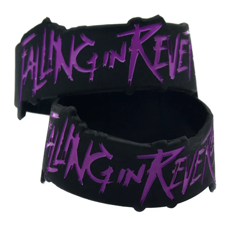 Falling In Reverse Silicone Bracelet In Letter Shape 1 Inch Wide 1 PC, silicone bracelet,fashion bracelet,fashion jewelry