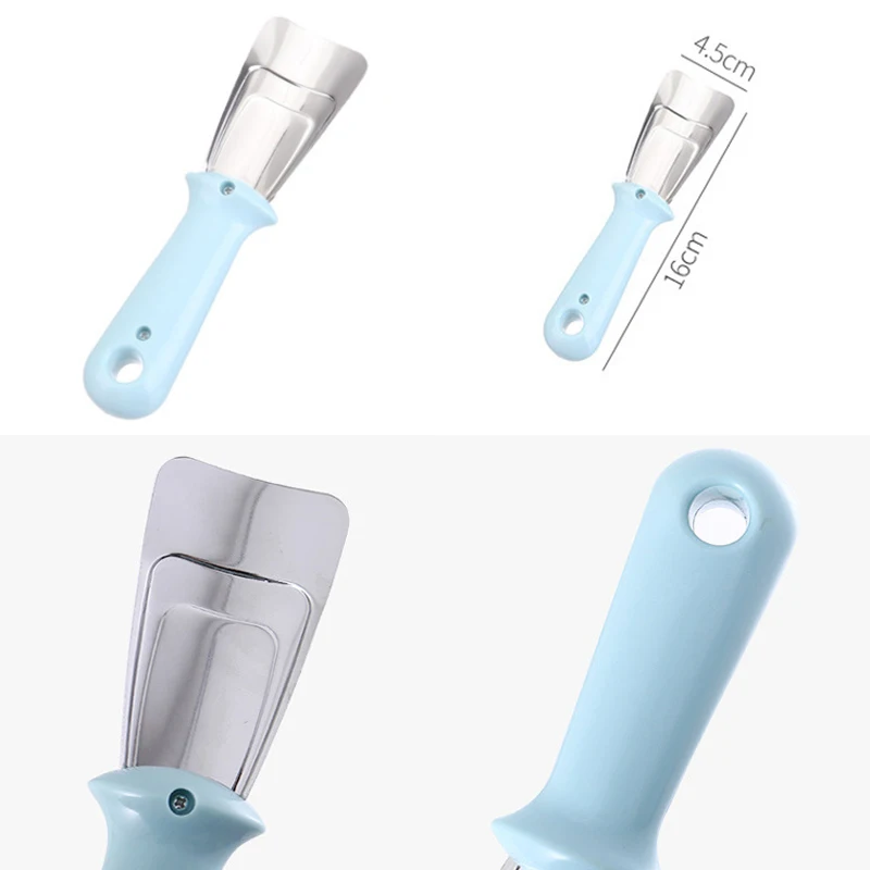Stainless Steel Kitchen Fridge Clean Gadget Pink Defrosting Shovel Freezer Ice Scraper Deicing Tool Portable Accessories