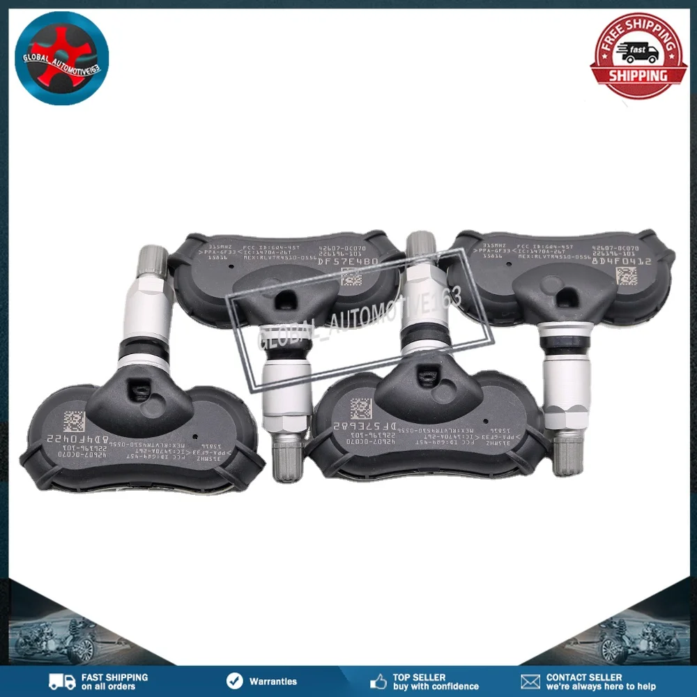 

Датчики контроля давления в шинах TPMS 315 МГц 42607-0C070 для Toyota Sequoia Toyota Sienna