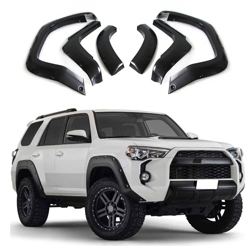 도요타 4Runner 2016 2017 2018 2019 2020 2021 오프로드 4x4 휠 아이브로우 픽업 액세서리용 자동차 ABS 펜더 플레어 휠