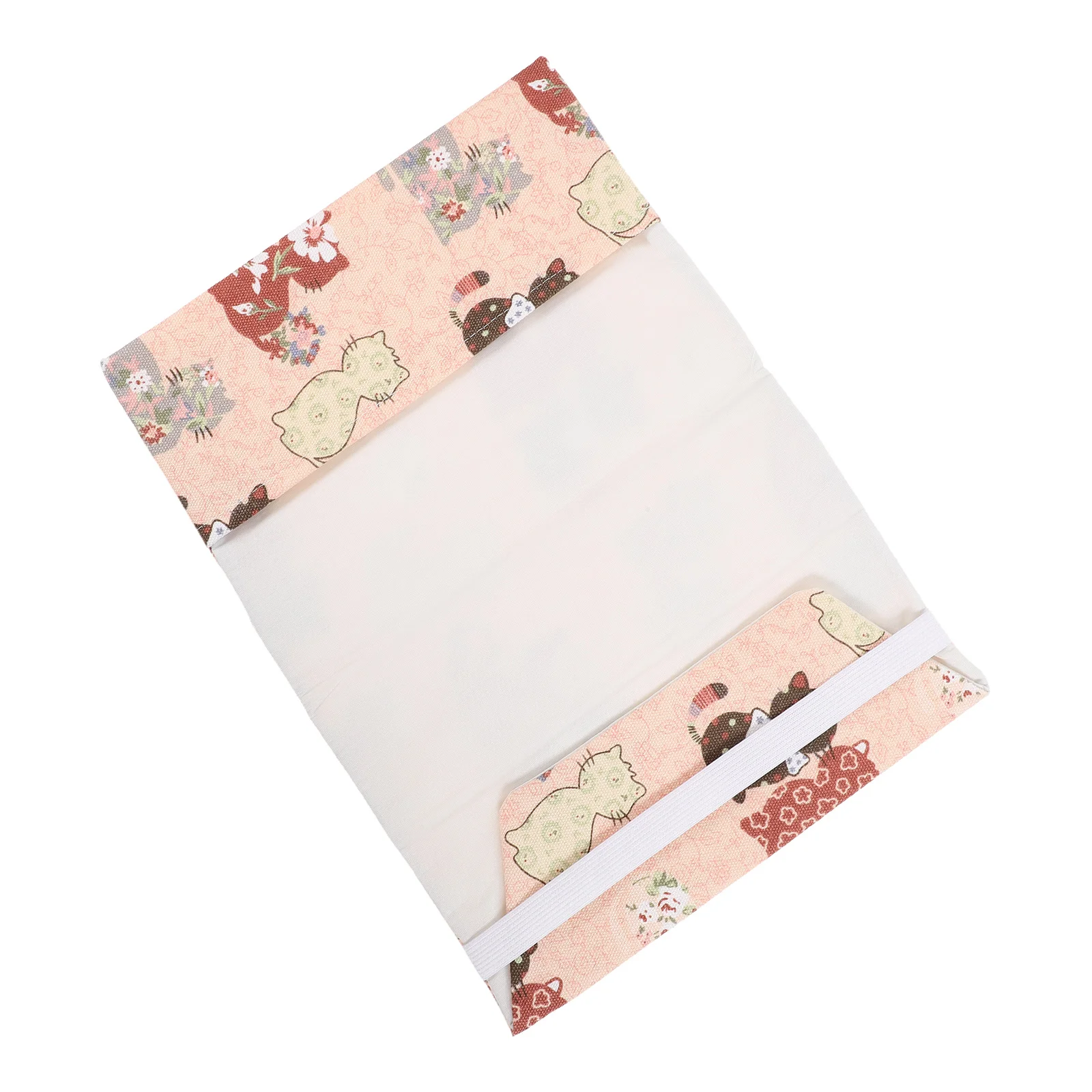 Book Sleeve Protector A5 Book Covers Hardcover Soft Cloth Book Protector Flower Pattern Adjustable Decorate Notebook