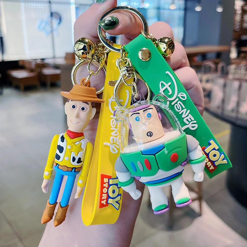 Cartoon Anime Film Toy Story 4 Toys Figure Woody Buzz Lightyear Portachiavi Action Jessie Woody Alien Portachiavi Giocattoli Per Regalo Per Bambini
