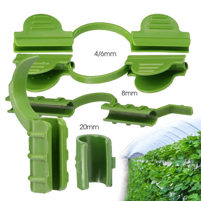 10-15Pcs 4-20 Mm Üvegházhatású Filmklipek Gyors Rögzítő Kerti Tartócső Cső Rúd-Bilincs Épületek Keret Menedékek Napfényháló Bilincsek - Image 3