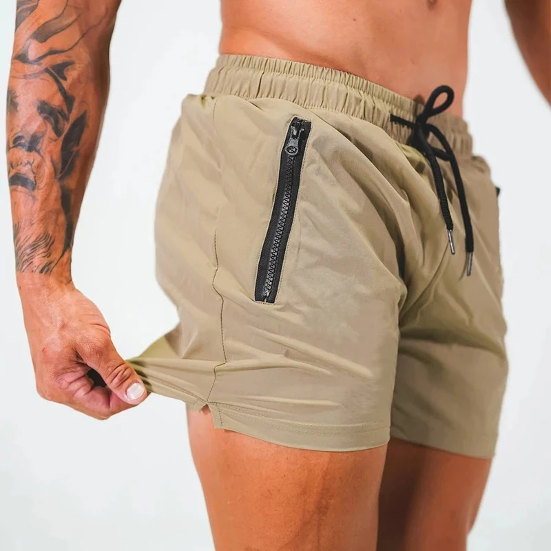 Swim Trunks Swim Shorts Men Zipper Pockets Mesh Liner Summer Beach Quick Dry