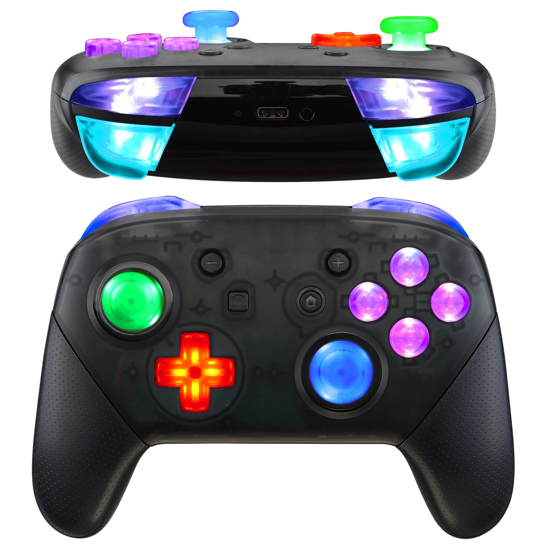Nintendo Switch Proコントローラー用の照明付きd-padフェイス