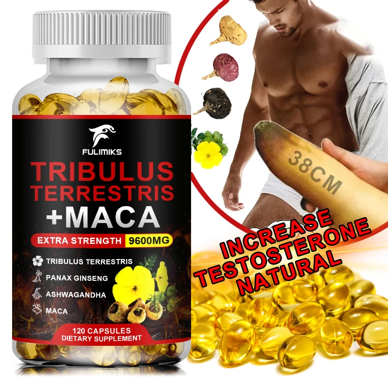TribulusTerrestrisCapsuleswithAshwagndhaPanaxGinsengMacaBoost
