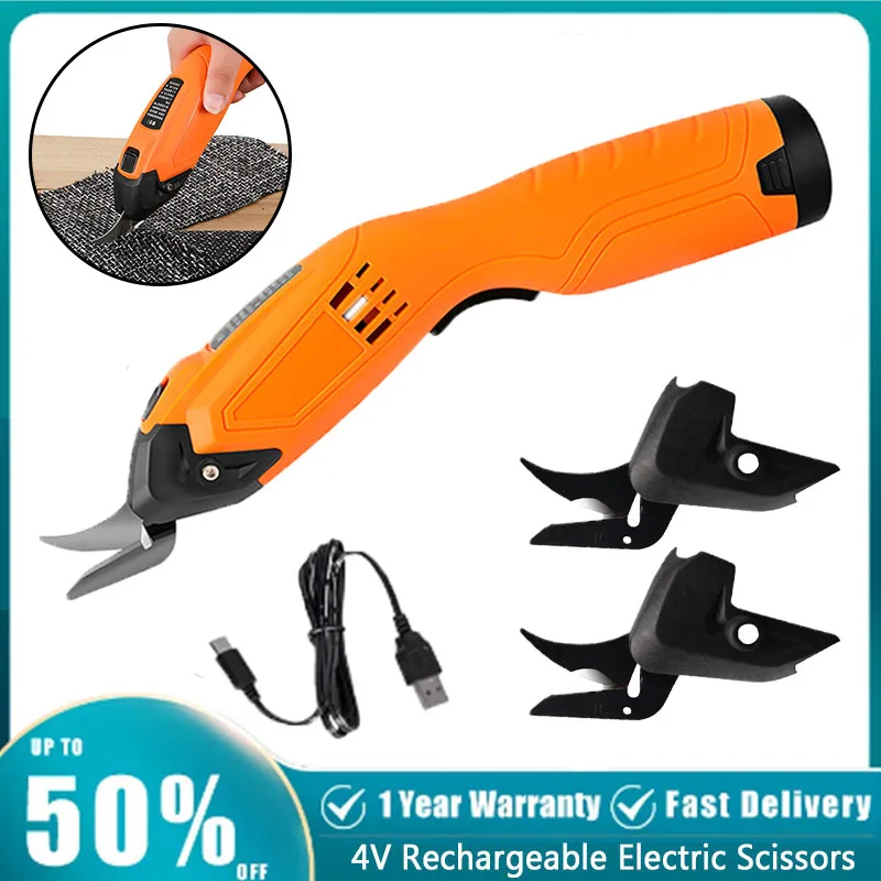 4.2V Cordless Electric Scissors Usb Rechargeable Cutter Portable DIY  Multifunction Cutte Tool For Leather Cloth Cardboard Cutte - AliExpress