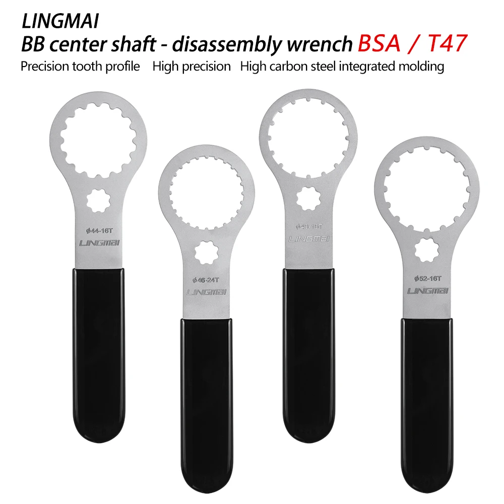 Bicycle Bottom Bracket Wrench Spanner Repair Tool 44-16/49-16/52-16/46-24 For dub bsa T47