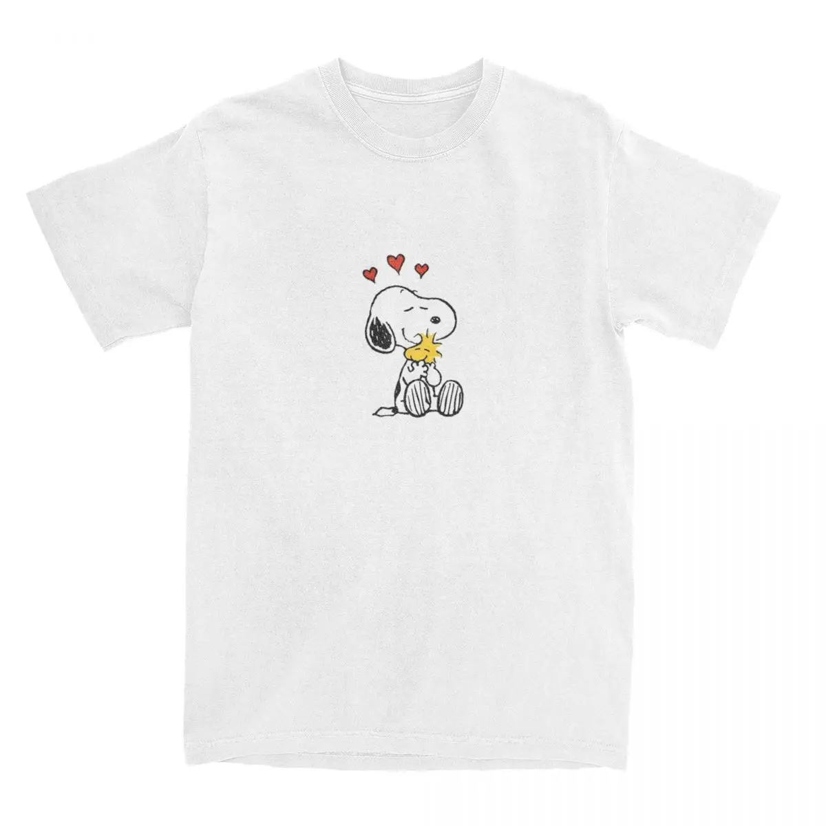 thumbnail image 1 of Camiseta de algodón 100 % con estampado de Peanuts, Snoopy y Charlie Brown para hombre y mujer, divertida para todas las estaciones, 1 of 5