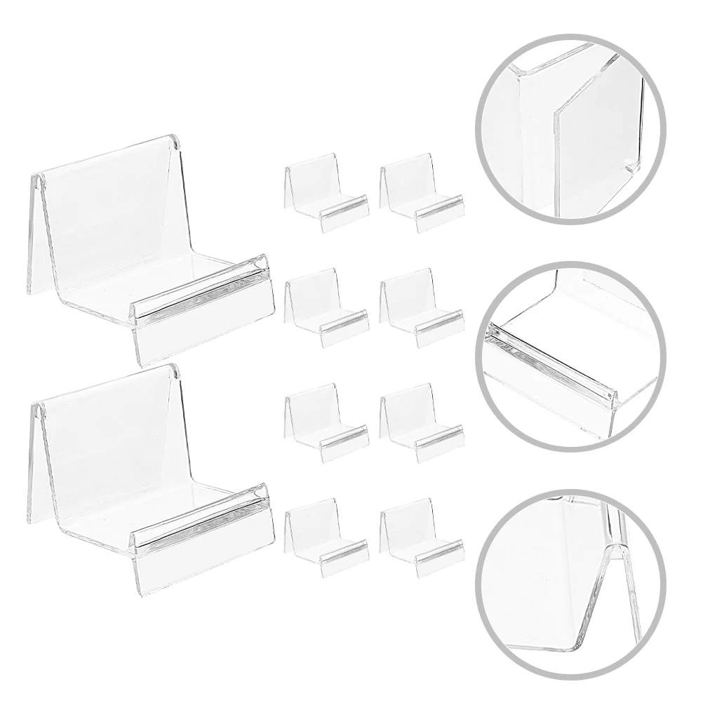 

Transparent Display Stand Desktop Wallet Rack Holder Purse Cards Earring Organizer Retail Store Purses