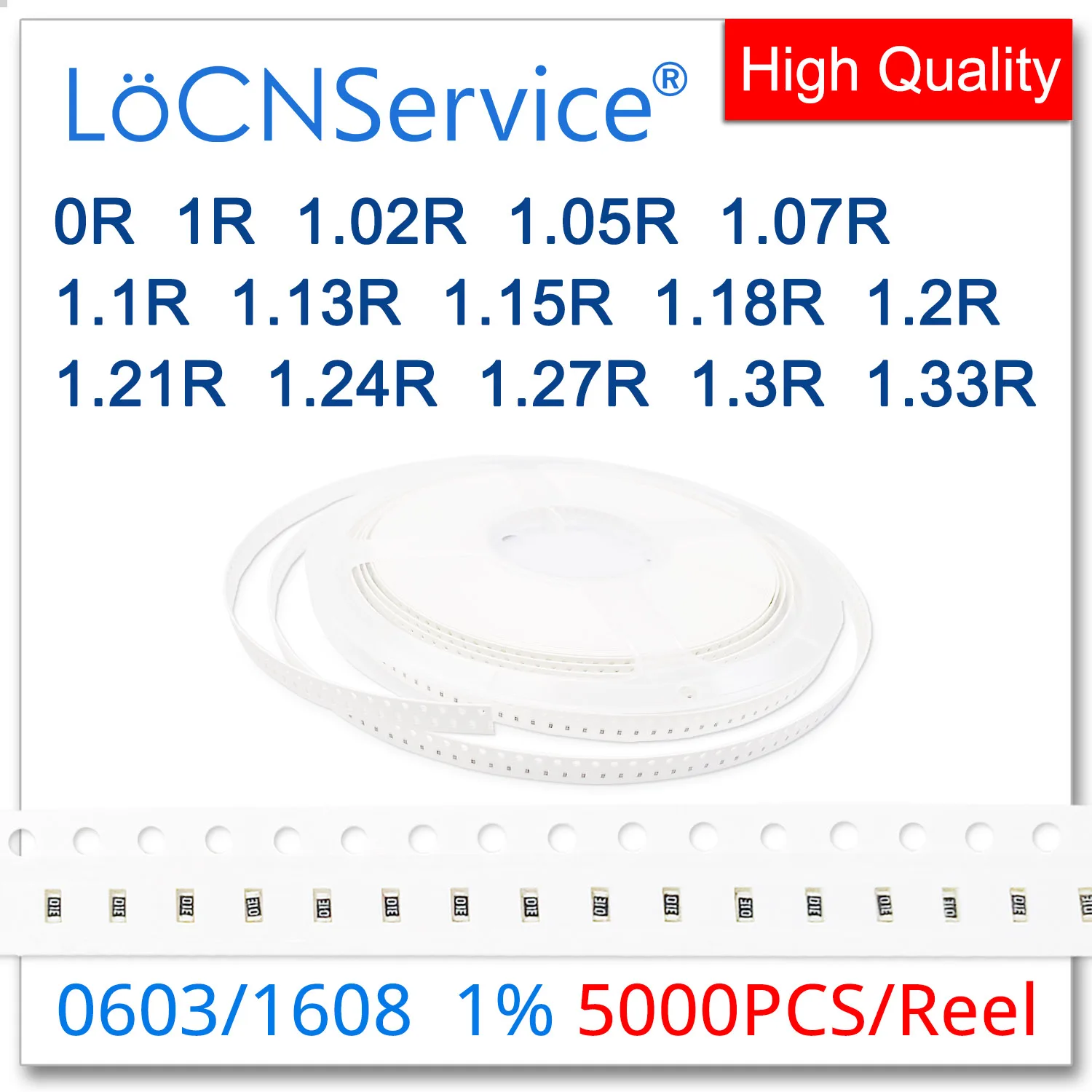 

LoCNService 0603 1% 5000 шт. 0R 1R 1.02R 1.05R 1.07R 1.1R 1.13R 1.15R 1.18R 1.2R 1.21R 1.24R 1.27R 1.3R 1.33R 1608 резистор Ом