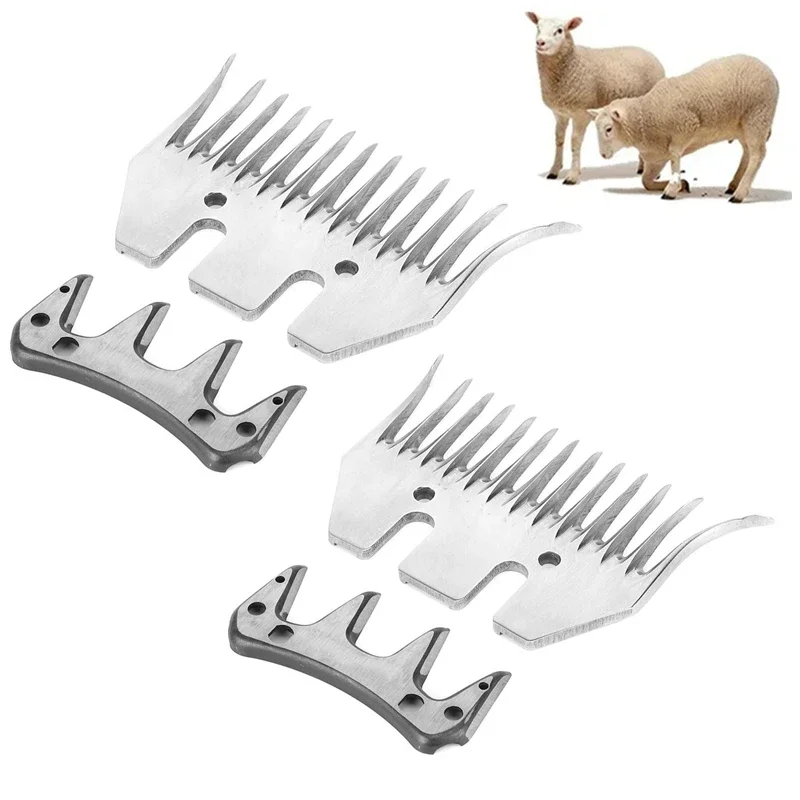 Lame Ricambio Tosatrice Pecore 13 Lame Di Ricambio Per Tosatrice Per Pecore, A Denti Curvi, Compatibili Con Oster, Lister, Heiniger, Per Capre, Agnelli, Alpaca Lama Mobile E Fissa