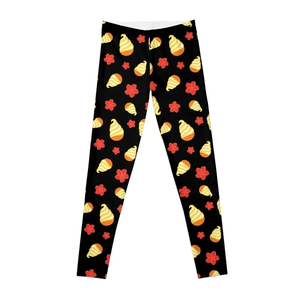 

Dole Whip Pattern - Scattered Black BG Leggings Women sports Fitness's gym clothes Womens Leggings