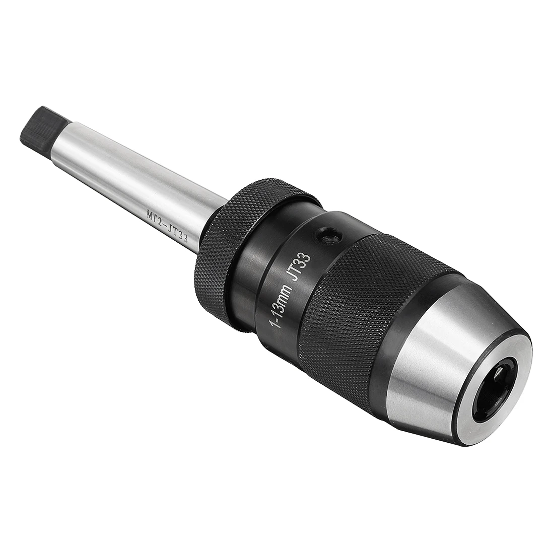 

Keyless Drill Chuck MT2 Morse Taper Mount Adjustable 1/32"-1/2" 1mm-13mm 3-Jaw