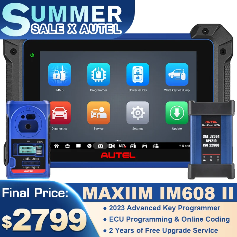 Autel Program Scanner IM608 II IM608S II Key FOB Programming Tool