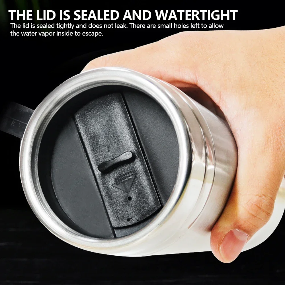 Electric Heating Car Kettle 12V/24V Camping Travel Water Coffee Milk Thermal Mug 300ML Stainless Steel Insulated Drink Cup - Image 5