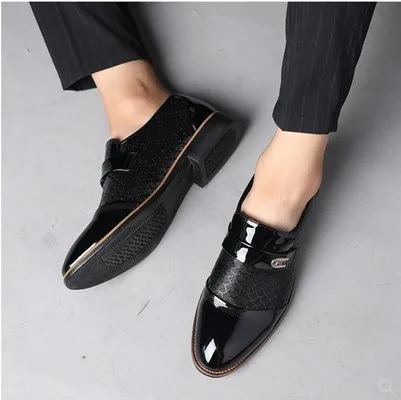 Business Shoes Leather Luxury | Black Leather Shoe Man