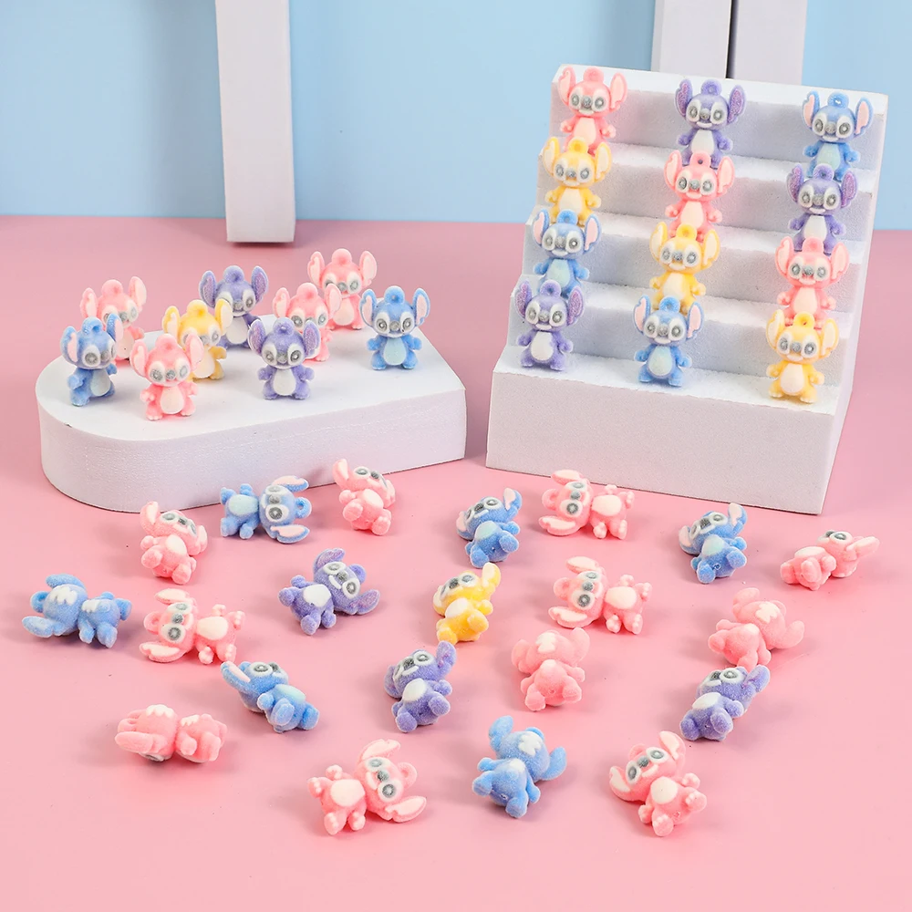 4가지 색상 믹싱 미니 스티치 애니메이션 피규어 인형 2.5CM 릴로와 스티치 액션 피규어 수집용 장식 모델 장난감 어린이 선물