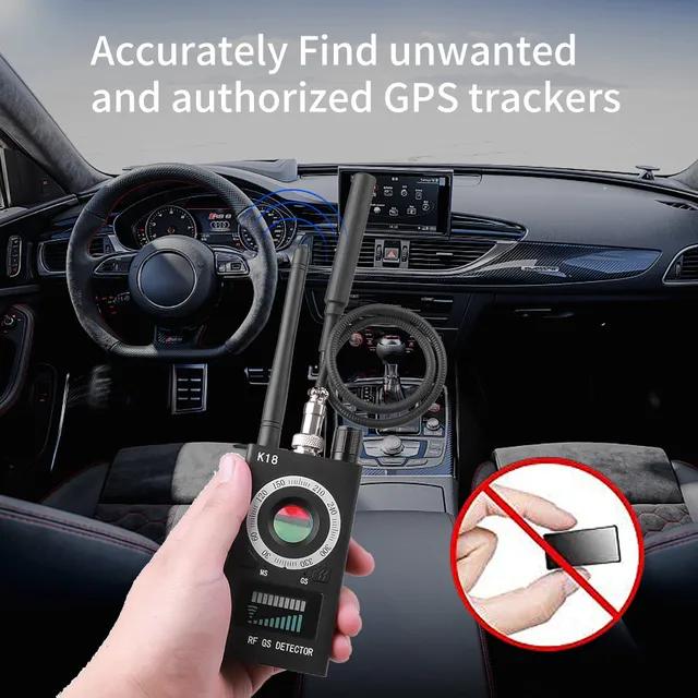 K18 Anti Candid Camera Detector Bug Wiretapping Finder GPS Signal Wireless Lens RF Spy Tracker Detect Multi-function Anti Camera 4