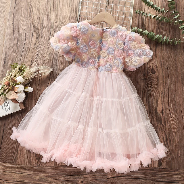 Vestidos blancos de encaje de princesa para niñas, trajes de fiesta de  algodón de manga corta, Disfraces para niños de 4, 6, 8, 10 y 12 años -  AliExpress