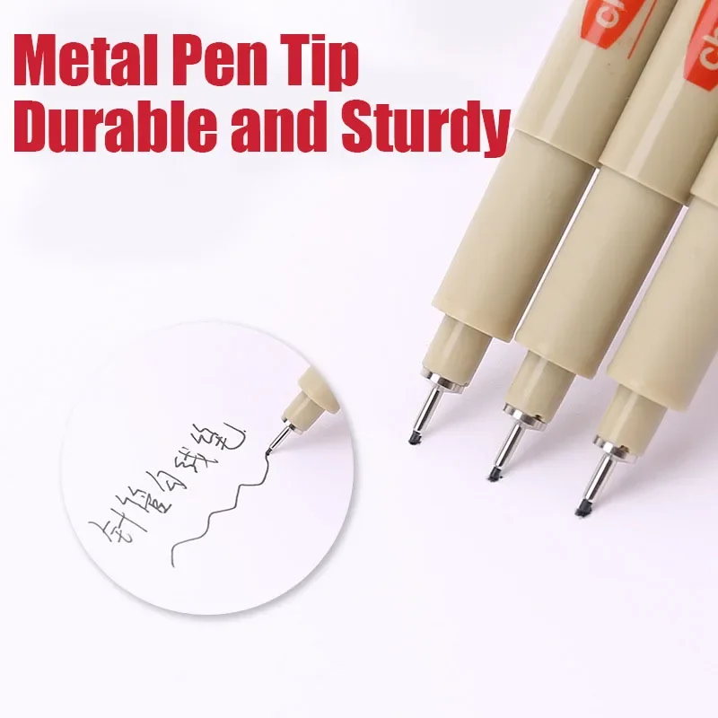 3-12Pcs Pigment Liner Micron Drawing Pen Manga Pigma Ink Marker Pen Sketching Brush Set Hook Line Needle Art Supplies permanent marker pen marker pens color marker pens permanent marker permanent markers pen marker paint marker pen markers pen marker pen acrylic paint markers