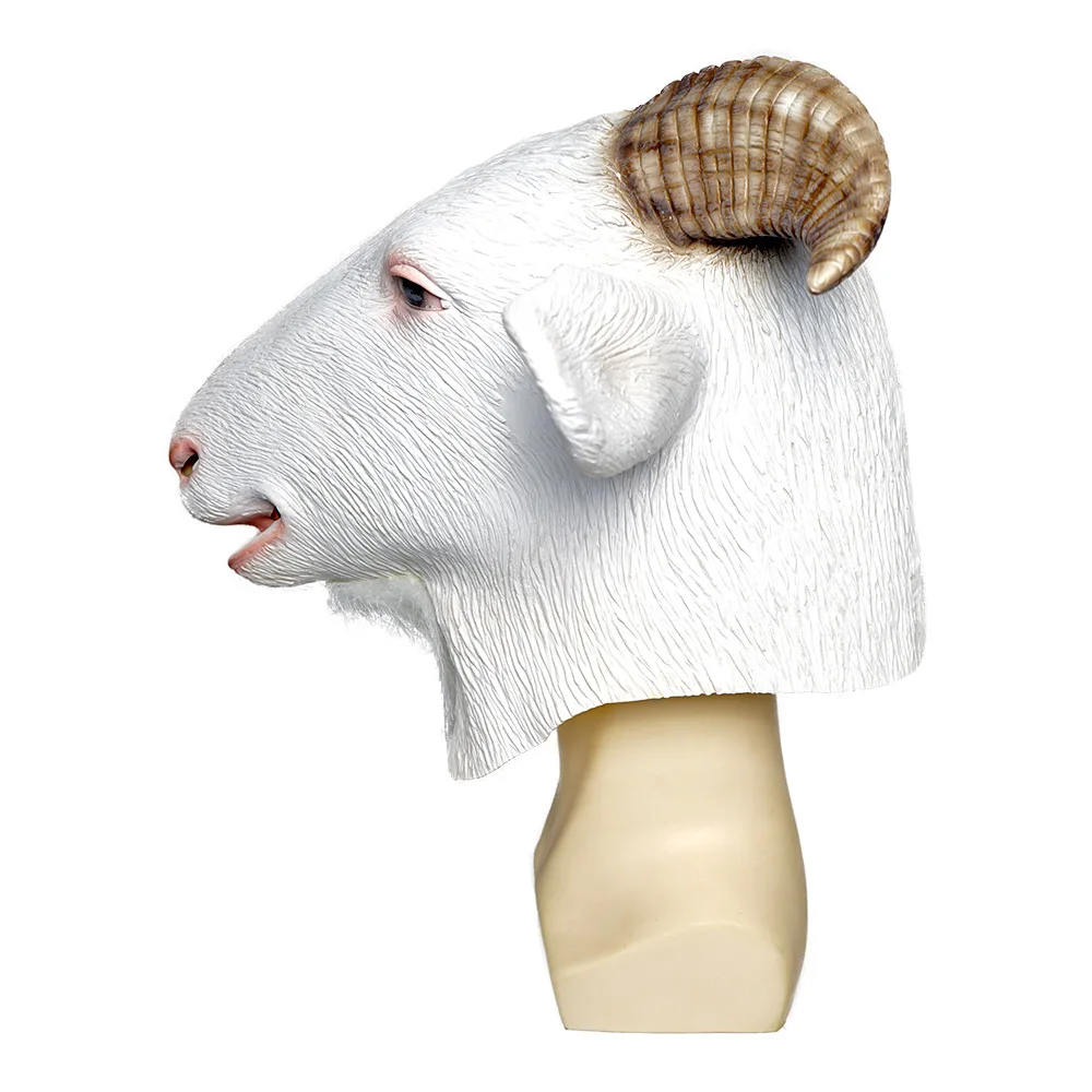 Goat Mask Animal Latex Mask for Adult Halloween Party halloween mask party masks