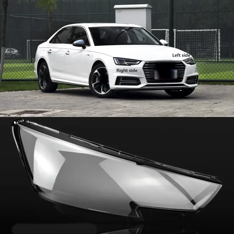 

Car Front Headlight Cover Lens Glass Headlamps Transparent Lampshade Lamp Shell Masks For Audi A4L 2017-2019