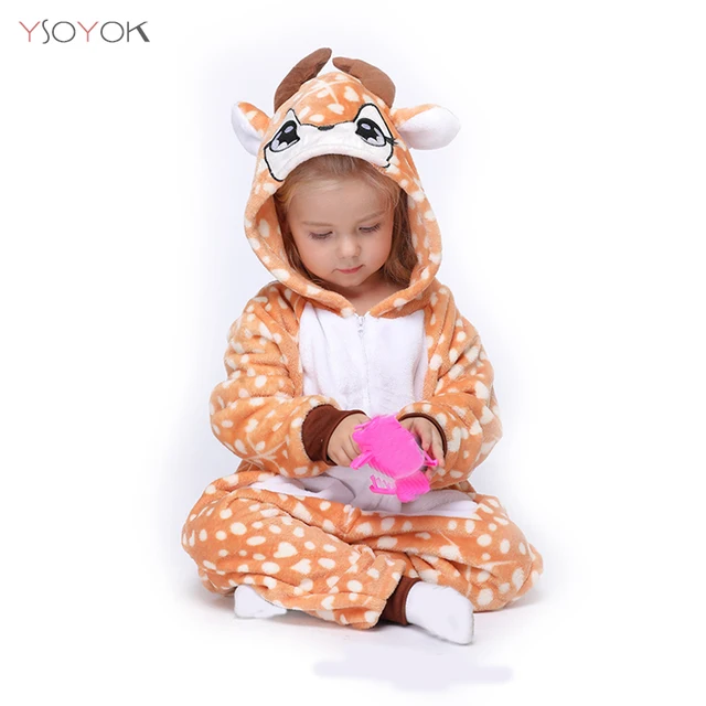 Kigurumi combinaison pyjama licorne pour enfants couverture de nuit Costume d hiver pour b b s