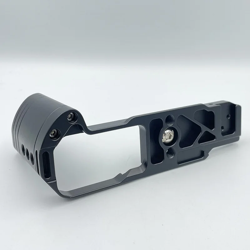 JJC Impugnatura In Metallo Per Nikon Z Fc – Piastra Arca Svizzera, Staffa A L Con Pelle Antiscivolo, Sostituisce Nikon Z Fc-GR1, Argento