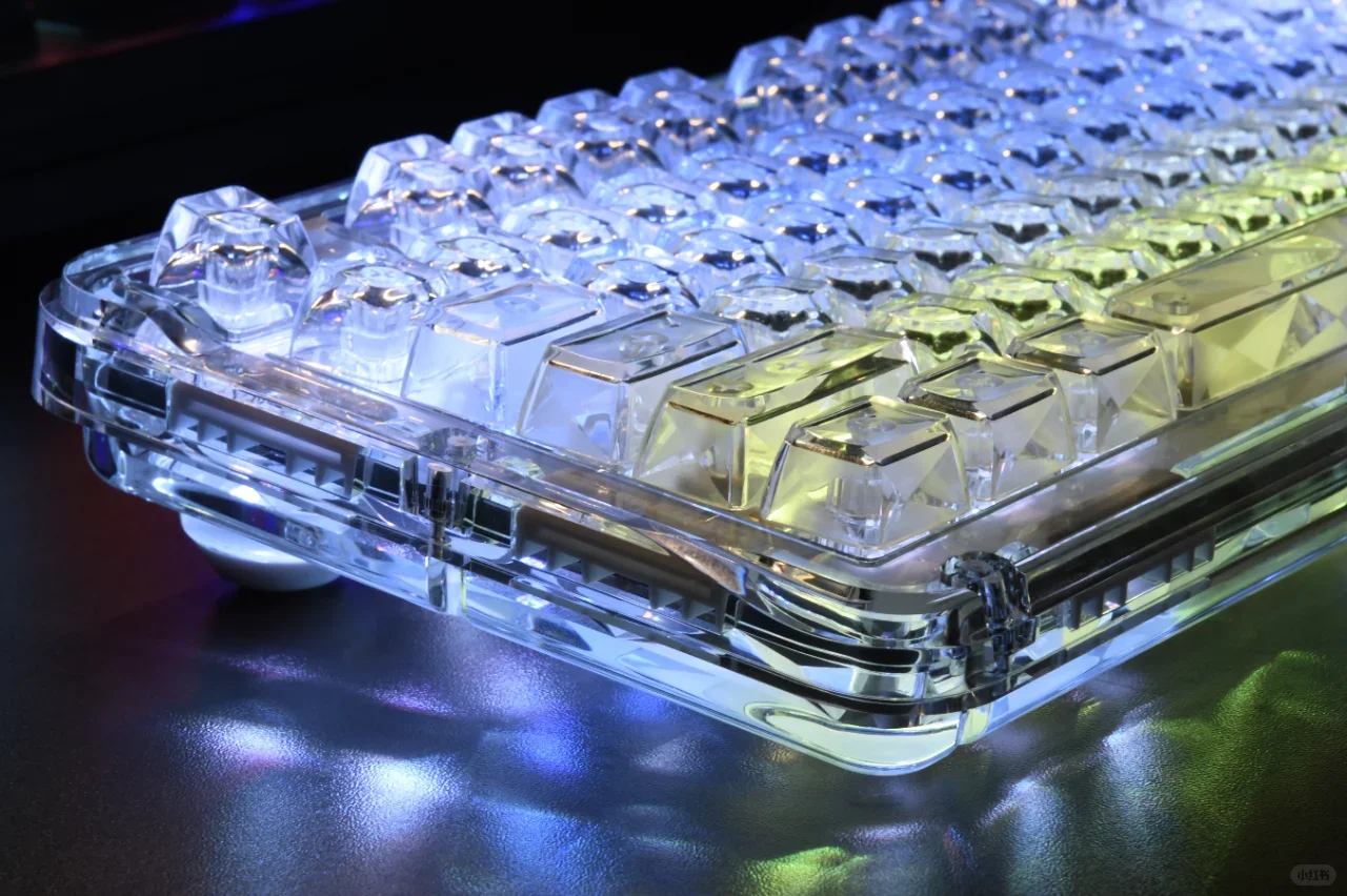 Transparente Ice Crystal Keycaps, DIY Teclado Mecânico,