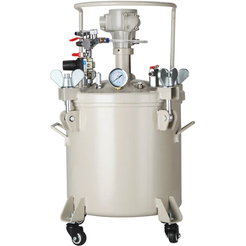 

10L Pneumatic High Pressure Glue Spray Tank Mixing Pressure Barrel Spray Gun Paint Coating Equipment Spray Paint Pressure Tank